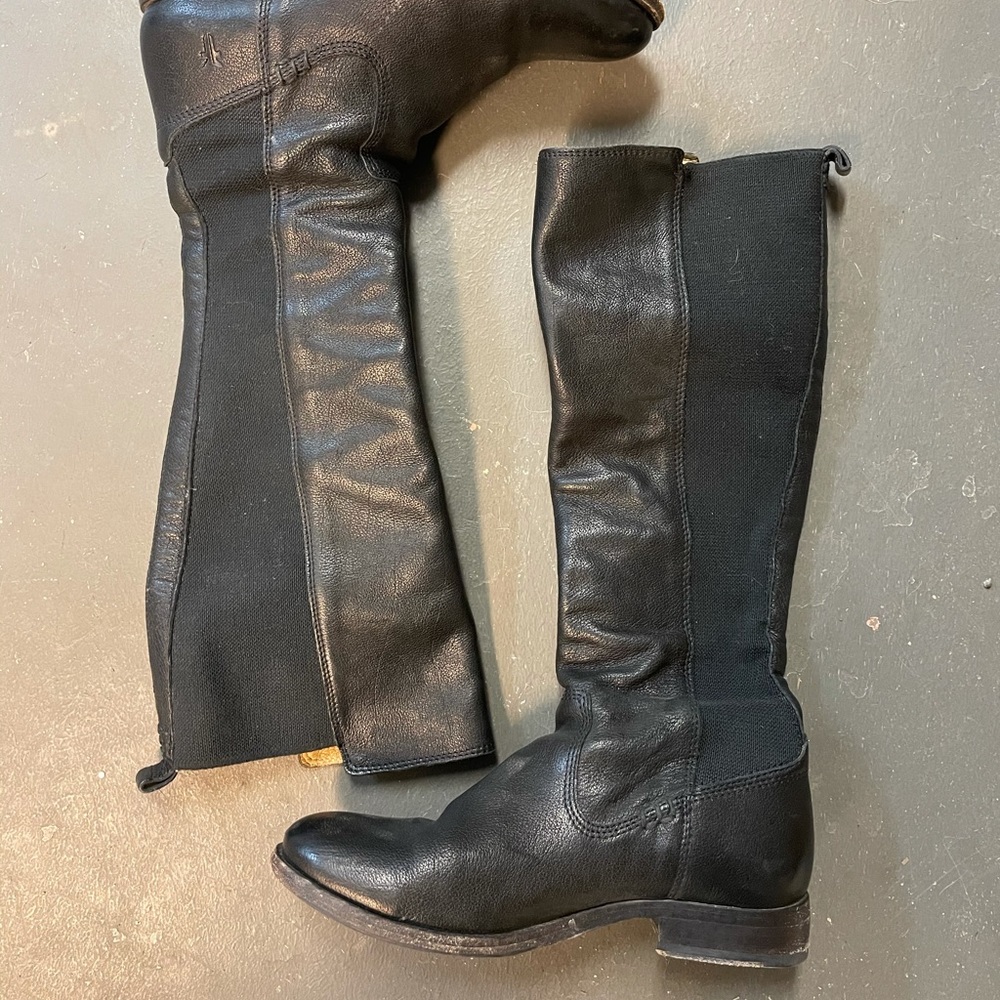 Frye Melissa knee high leather boots